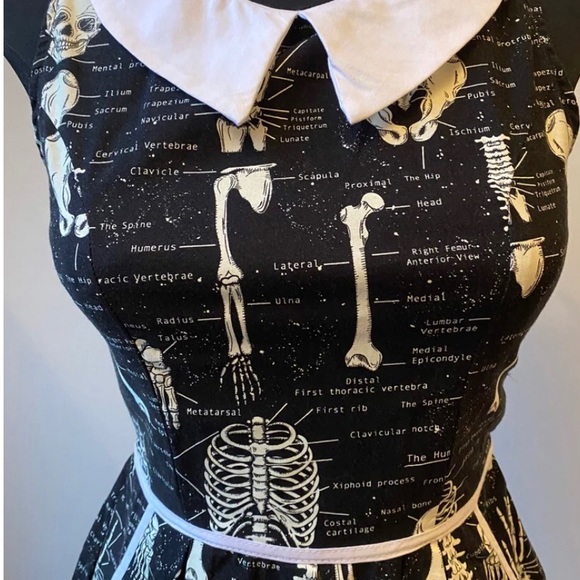 NWT Folter Glow in the Dark Skeleton Dress - Picture 12 of 12